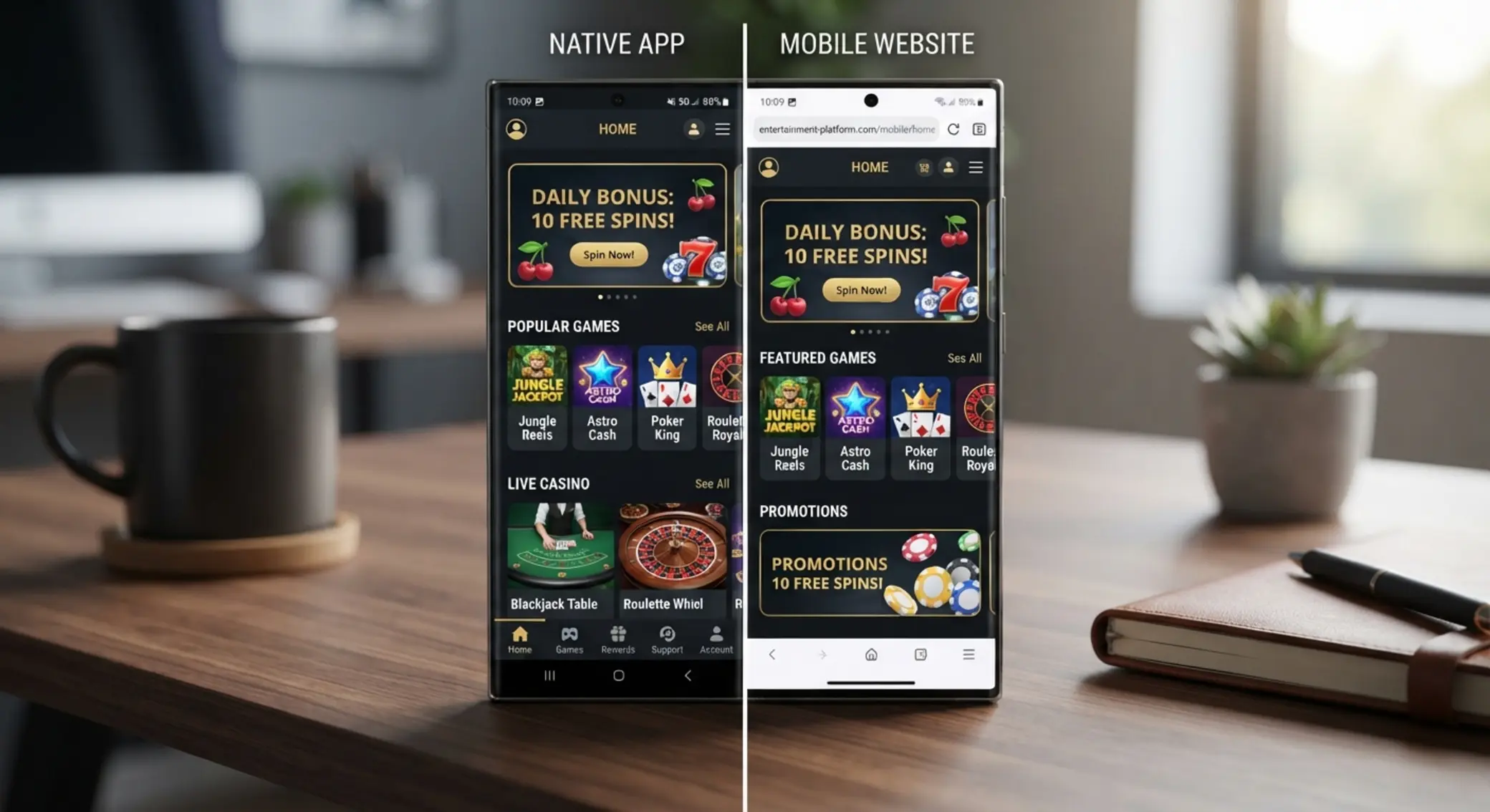 Aplikacja i strona mobilna na Androidzie Porównanie aplikacji i strony mobilnej na smartfonie z Androidem