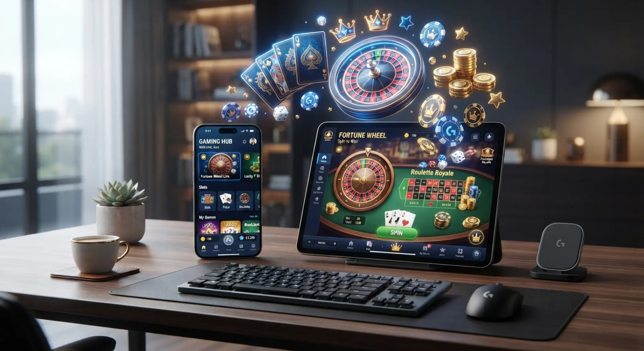 Czym jest mobilne kasyno Smartfon i tablet prezentujące mobilną platformę z grami